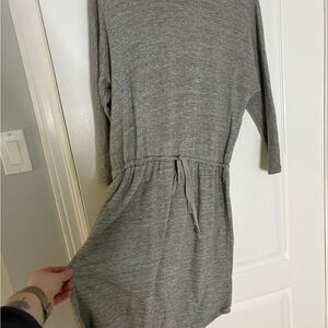 Old Navy Gray Long Sleeve Dress